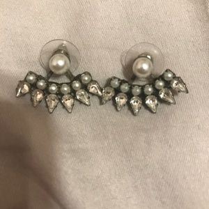 Dannijo Pearl Ear Jacket Earrings
